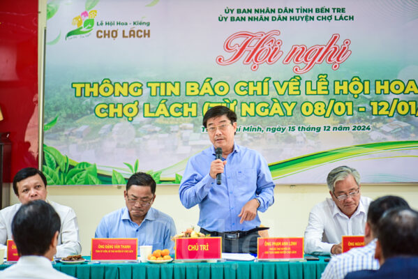 Họp báo công bố lễ hội hoa - kiểng Chợ Lách lần thứ nhất 2025.