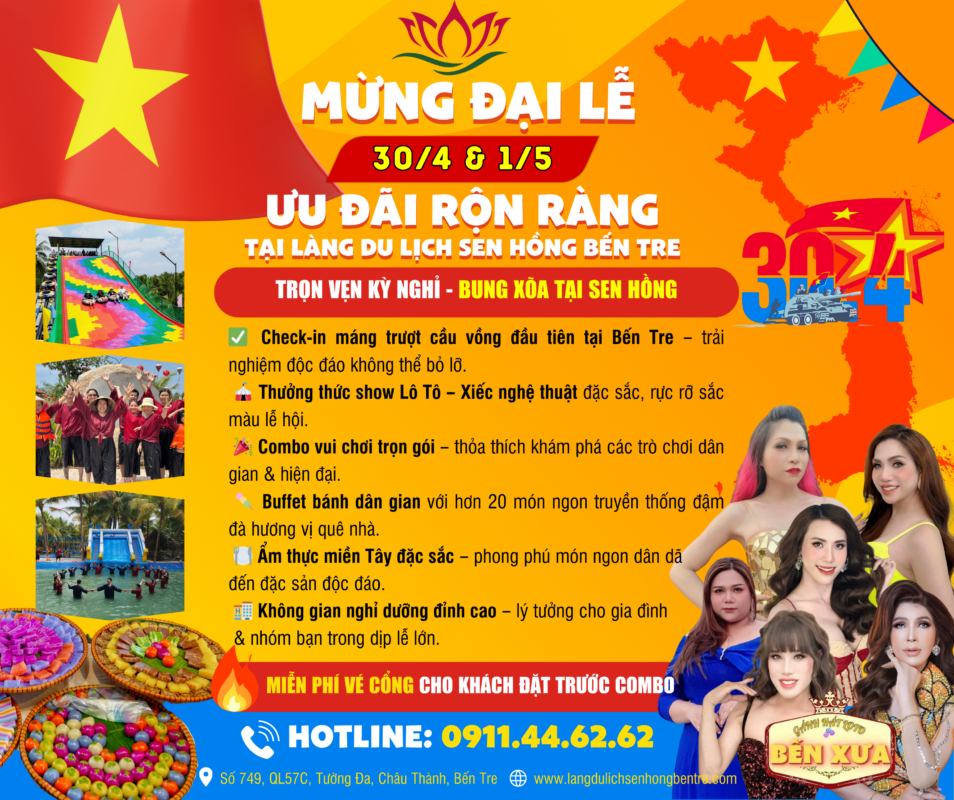 Chương trình Sen Hồng lễ 30/4 & 1/5/2025